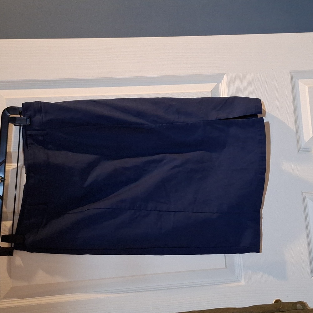 Kate Kasin Navy Blue Pencil Skirt Large‎
